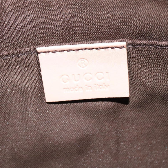 GUCCI GG Supreme Sherry Line Waist bag PVC White Silver 189815 Auth 141909