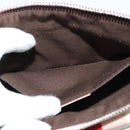 GUCCI GG Supreme Sherry Line Waist bag PVC White Silver 189815 Auth 141909-20