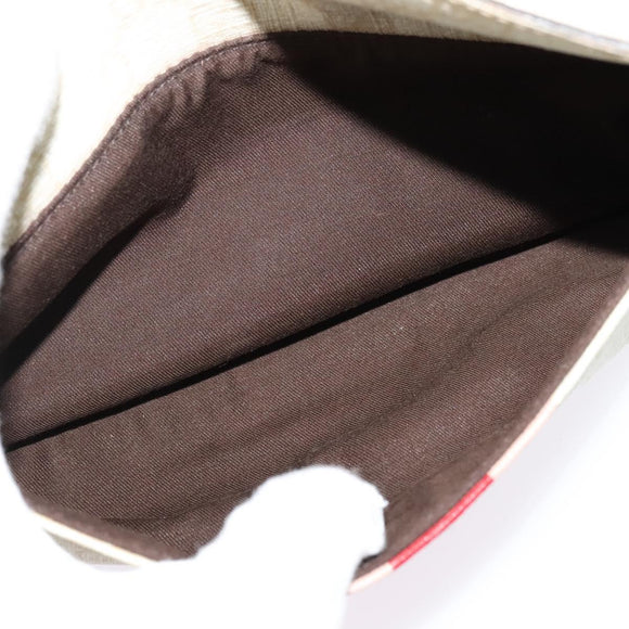 GUCCI GG Supreme Sherry Line Waist bag PVC White Silver 189815 Auth 141909