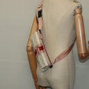 GUCCI GG Supreme Sherry Line Waist bag PVC White Silver 189815 Auth 141909-21