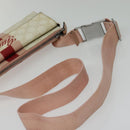 GUCCI GG Supreme Sherry Line Waist bag PVC White Silver 189815 Auth 141909-7