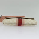 GUCCI GG Supreme Sherry Line Waist bag PVC White Silver 189815 Auth 141909-5