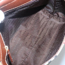 BURBERRY Nova Check Shoulder Bag PVC Beige Gold Auth 141912-16