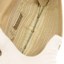 PRADA Chain Shoulder Bag Leather Beige Auth 141913-17