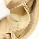 PRADA Chain Shoulder Bag Leather Beige Auth 141913-20