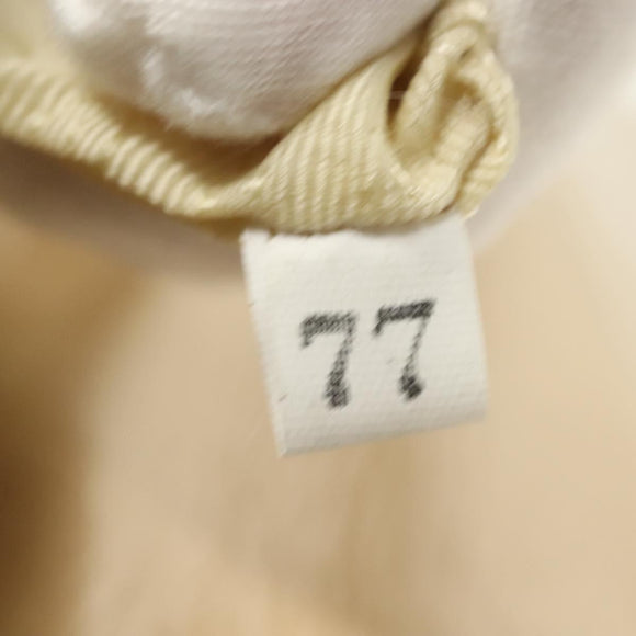 PRADA Chain Shoulder Bag Leather Beige Auth 141913