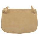 PRADA Chain Shoulder Bag Leather Beige Auth 141913-3