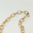 PRADA Chain Shoulder Bag Leather Beige Auth 141913-8