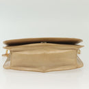 PRADA Chain Shoulder Bag Leather Beige Auth 141913-9