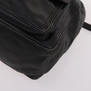 BOTTEGA VENETA INTRECCIATO Backpack Leather Black Gold Auth 141914-10