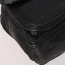 BOTTEGA VENETA INTRECCIATO Backpack Leather Black Gold Auth 141914-15