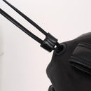 BOTTEGA VENETA INTRECCIATO Backpack Leather Black Gold Auth 141914-11