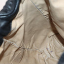 BOTTEGA VENETA INTRECCIATO Backpack Leather Black Gold Auth 141914-22