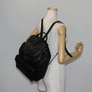 BOTTEGA VENETA INTRECCIATO Backpack Leather Black Gold Auth 141914-24