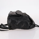 BOTTEGA VENETA INTRECCIATO Backpack Leather Black Gold Auth 141914-3