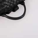 BOTTEGA VENETA INTRECCIATO Backpack Leather Black Gold Auth 141914-7