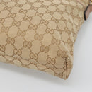 GUCCI GG Canvas Shoulder Bag Beige Gold 388924 Auth 141915-12