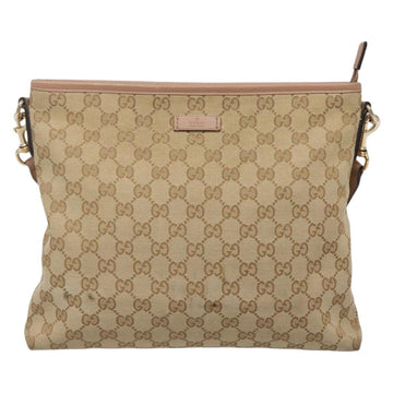 GUCCI GG Canvas Shoulder Bag Beige Gold 388924 Auth 141915 - 0
