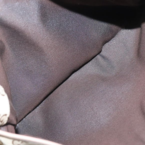 GUCCI GG Canvas Shoulder Bag Beige Gold 388924 Auth 141915