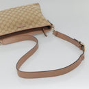 GUCCI GG Canvas Shoulder Bag Beige Gold 388924 Auth 141915-7