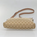GUCCI GG Canvas Shoulder Bag Beige Gold 388924 Auth 141915-9