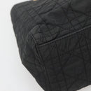 Christian Dior Canage Hand Bag Nylon Black Gold Auth 141916-11
