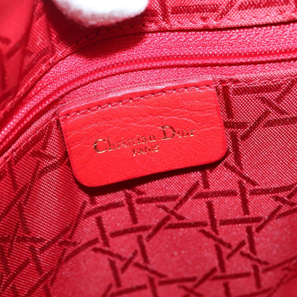 Christian Dior Canage Hand Bag Nylon Black Gold Auth 141916