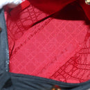 Christian Dior Canage Hand Bag Nylon Black Gold Auth 141916-17