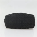 Christian Dior Canage Hand Bag Nylon Black Gold Auth 141916-9