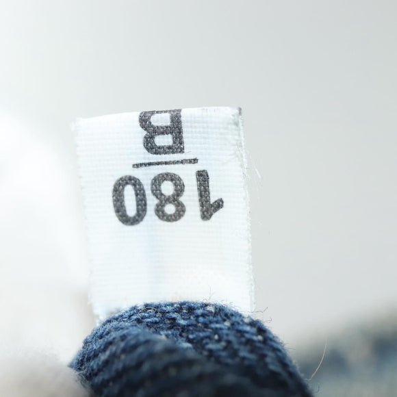 PRADA Canapa PM Hand Bag Denim 2way Blue Gold Auth 141917