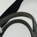 PRADA Canapa PM Hand Bag Denim 2way Blue Gold Auth 141917-8