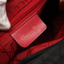 Christian Dior Canage Hand Bag Nylon Black Gold Auth 141920-17