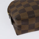 LOUIS VUITTON Damier Ebene Pochette Cosmetic PM Pouch N47516 LV Auth 141924-15