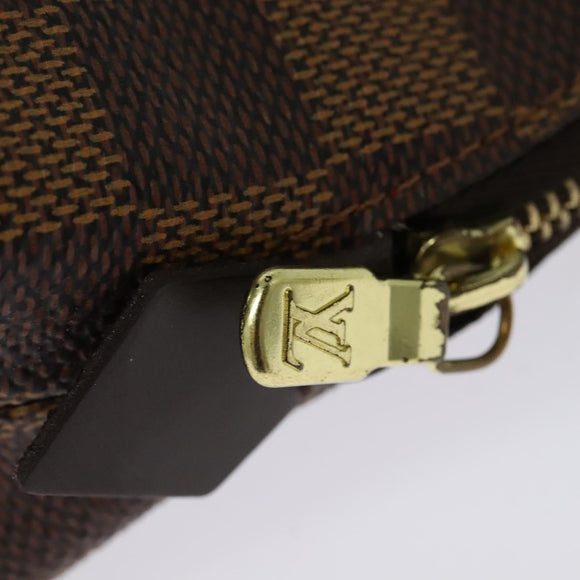 LOUIS VUITTON Damier Ebene Pochette Cosmetic PM Pouch N47516 LV Auth 141924