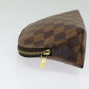 LOUIS VUITTON Damier Ebene Pochette Cosmetic PM Pouch N47516 LV Auth 141924-3