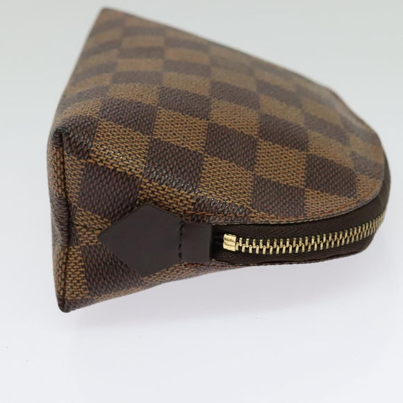 LOUIS VUITTON Damier Ebene Pochette Cosmetic PM Pouch N47516 LV Auth 141924