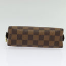 LOUIS VUITTON Damier Ebene Pochette Cosmetic PM Pouch N47516 LV Auth 141924-6