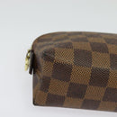 LOUIS VUITTON Damier Ebene Pochette Cosmetic PM Pouch N47516 LV Auth 141924-7