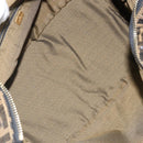 FENDI Zucca Canvas Hand Bag Black Brown Auth 141927-11