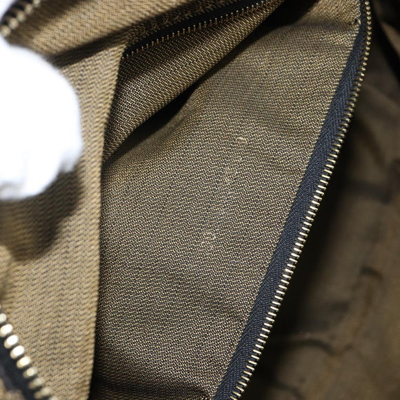 FENDI Zucca Canvas Hand Bag Black Brown Auth 141927