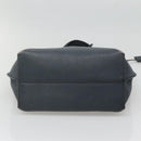 FENDI All In Shopping Tote Bag Leather Navy Auth 141928-10