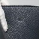 FENDI All In Shopping Tote Bag Leather Navy Auth 141928-15