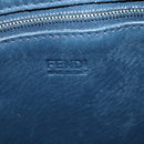 FENDI All In Shopping Tote Bag Leather Navy Auth 141928-16
