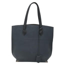FENDI All In Shopping Tote Bag Leather Navy Auth 141928-2