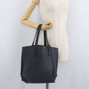FENDI All In Shopping Tote Bag Leather Navy Auth 141928-28
