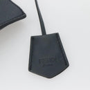 FENDI All In Shopping Tote Bag Leather Navy Auth 141928-9