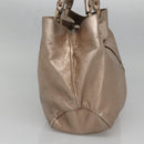 Salvatore Ferragamo Vala Tote Bag Leather Gold Auth 141929-3