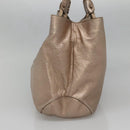Salvatore Ferragamo Vala Tote Bag Leather Gold Auth 141929-4