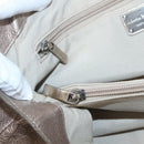 Salvatore Ferragamo Vala Tote Bag Leather Gold Auth 141929-8