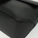 Salvatore Ferragamo Vala Shoulder Bag Leather Black Silver Auth 141933-16